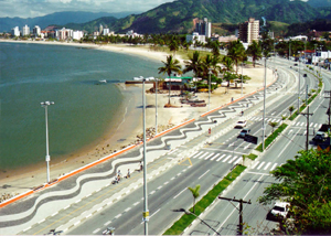Praia do Centro em Caraguatatuba